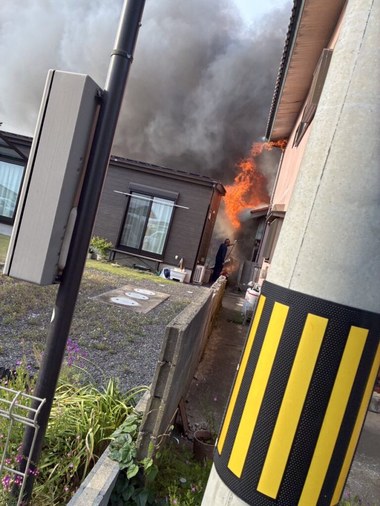 阿字ケ浦町付近火事
