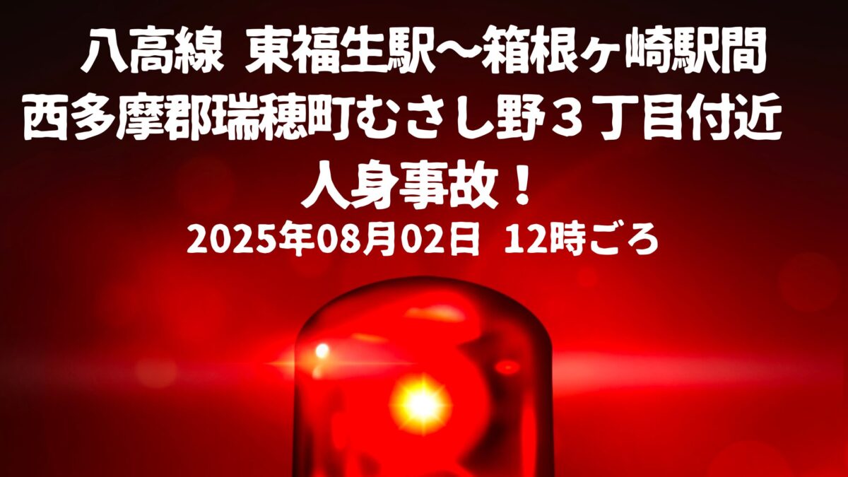 むさし野３丁目付近人身事故