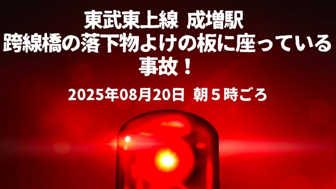 成増駅線路内人の立入