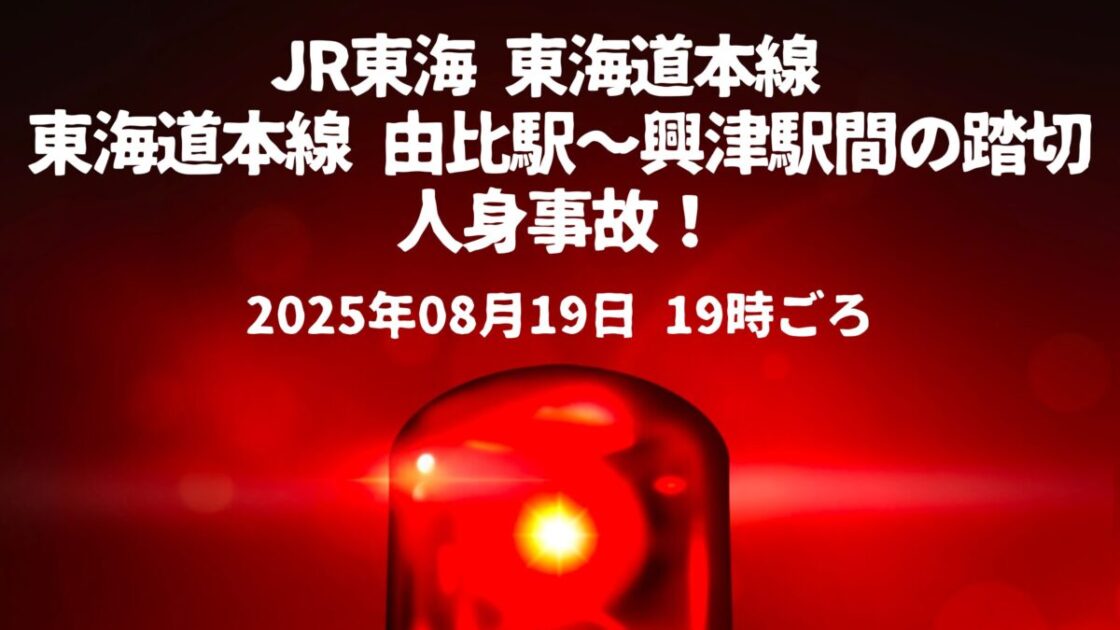 由比駅〜興津駅間の踏切人身事故