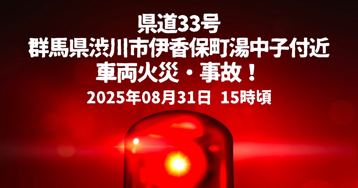 県道33号車両火災