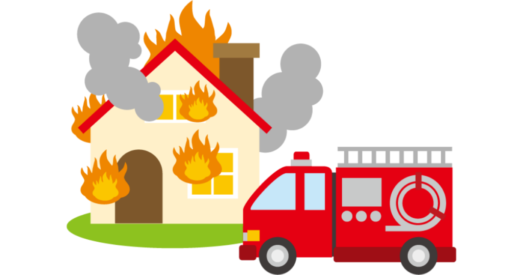 福島県いわき市泉町滝尻中瀬付近で火事