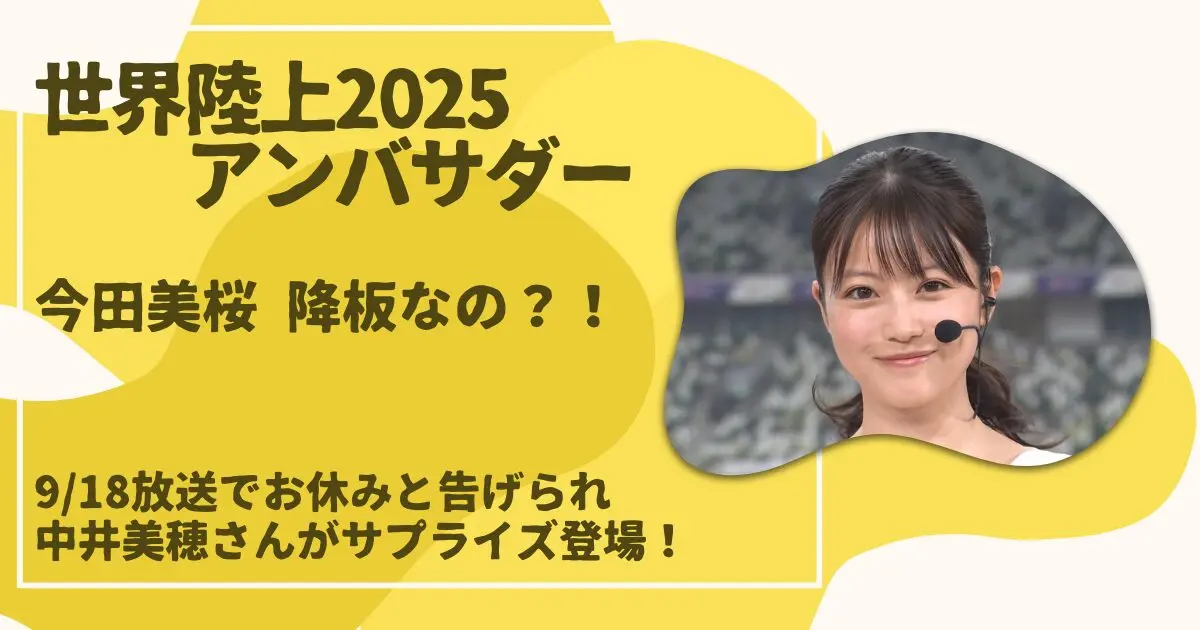 世界陸上アンバサダー・今田美桜