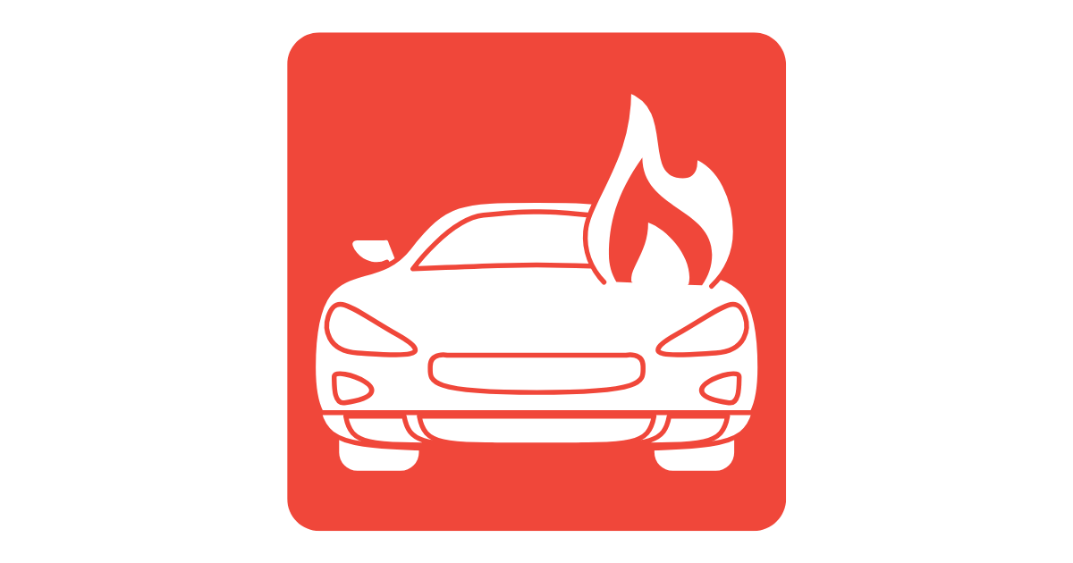 あやめ橋交差点車両火災