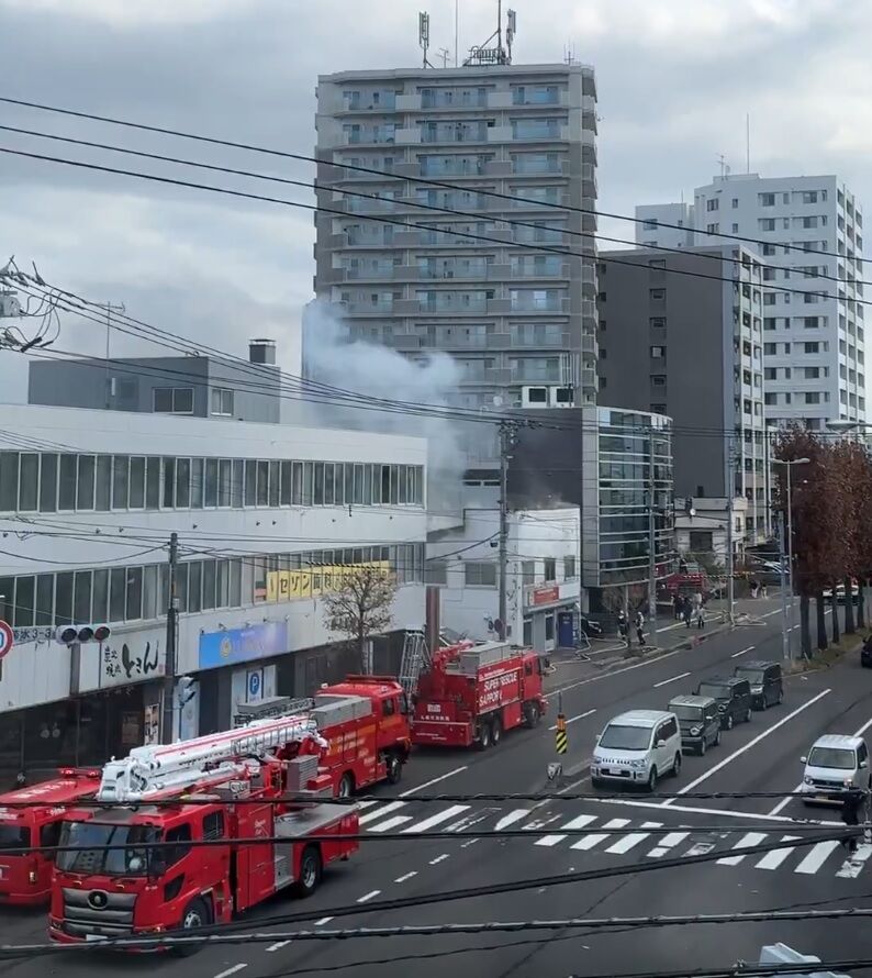 菊水三条3丁目付近火災
