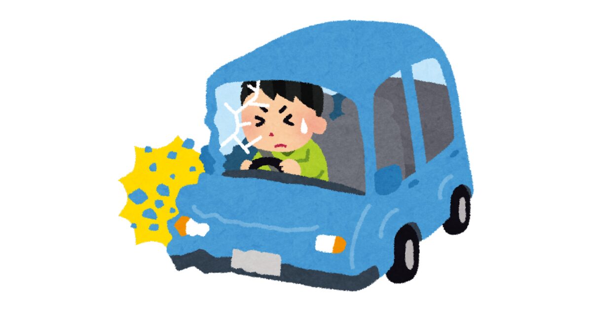 日本郵便の大型トラック逆走