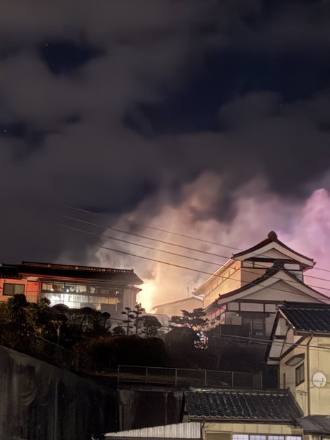 宮城県気仙沼市松崎五駄鱈付近火災