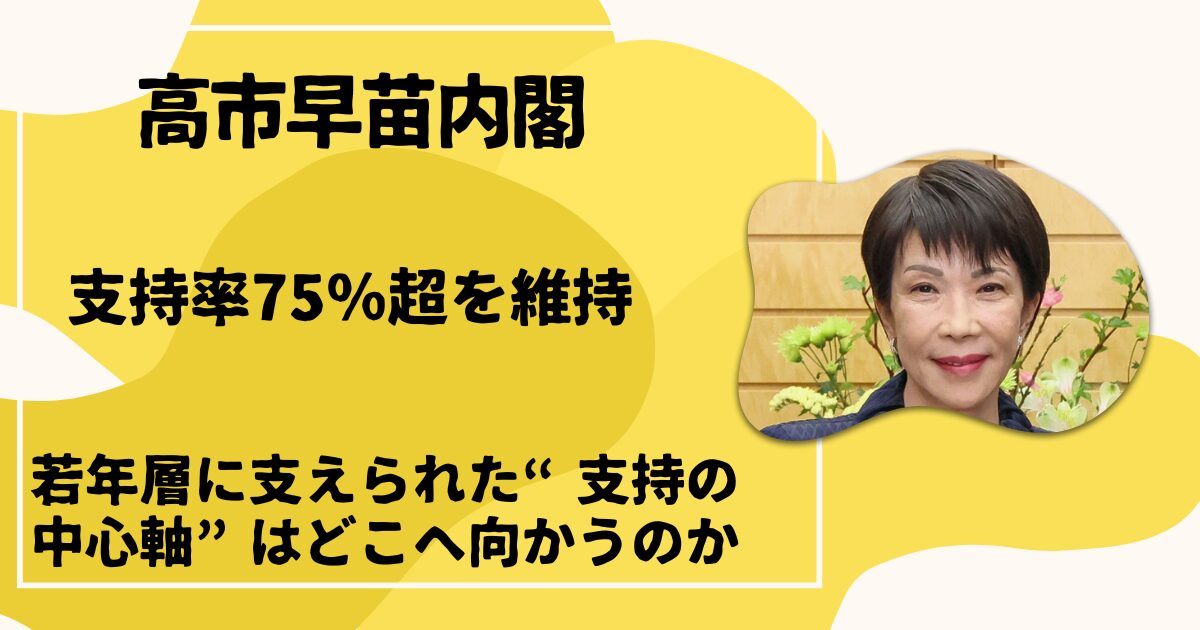 高市早苗内閣支持率75％