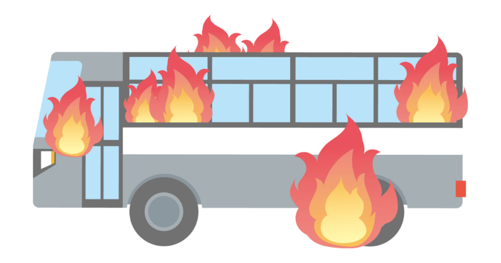 バス車両火災 中央自動車道 下り線 石川PA付近