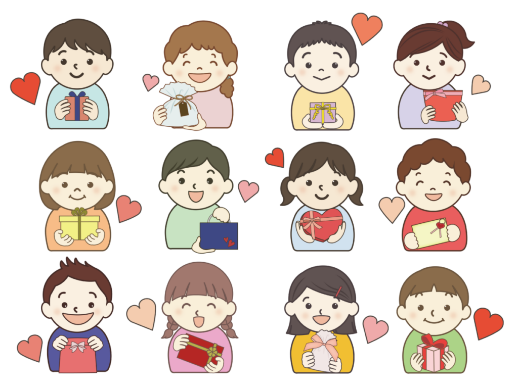 小学生の友チョコ