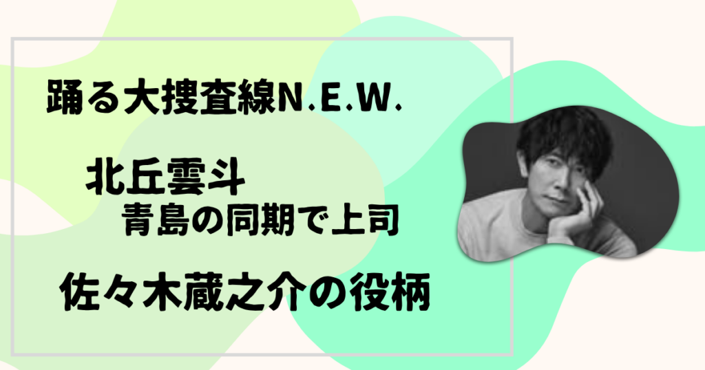 佐々木蔵之介の役柄